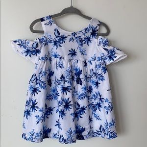 Janie and Jack floral blue dress